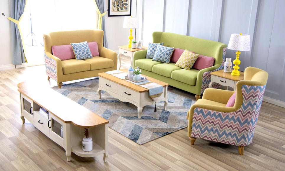 森盛现代家具法式风格罗曼+客厅系列